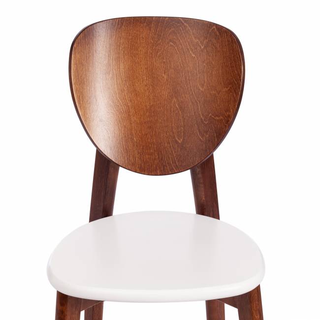 Стул DIAMANTE жесткое сидение / 1 шт. в упаковке бук, 42 х 42 х 85 см, коричневый / белый коричневый бук