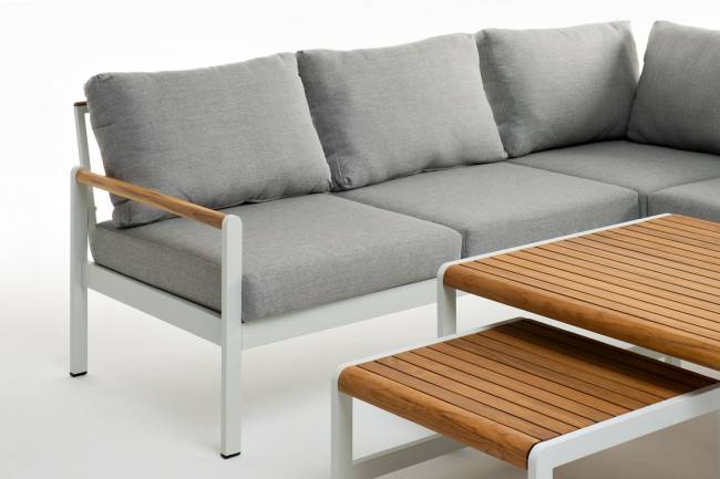 Лаунж зона из алюминия MAYA L белая Joygarden Лаунж зона из алюминия MAYA L белая Joygarden