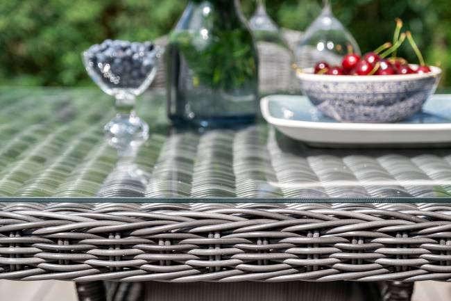 "Латте" плетеный стол из искусственного ротанга 160х90см, цвет графит "Латте" плетеный стол из искусственного ротанга 160х90см, цвет графит