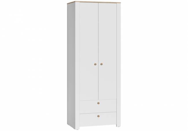 Джастин 13.339 белый PE шагрень / дуб белый exclusive OW D4430