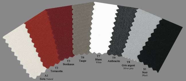 Зонт профессиональный 3х3 м Leonardo Braccio антрацит, слоновая кость 3000х3000 мм