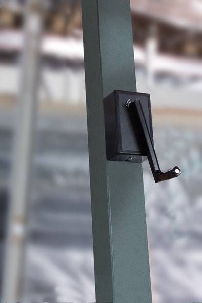 Зонт профессиональный 3х3 м Leonardo Braccio антрацит, слоновая кость 3000х3000 мм