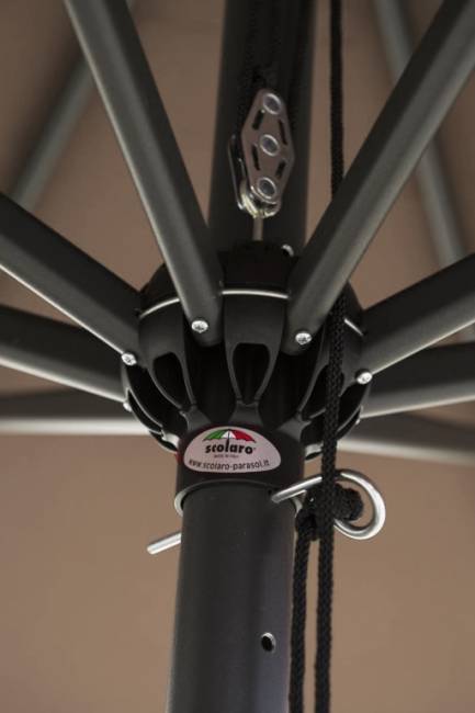 Зонт профессиональный 3х3 м Napoli Standard антрацит, слоновая кость 3000х3000 мм Зонт профессиональный 3х3 м Napoli Standard антрацит, слоновая кость 3000х3000 мм