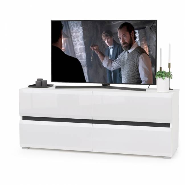 Сидней комплектация № 24 цвет белый/чёрный/фасады МДФ белый глянец