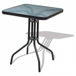 Стол квадратный SC-073, черный, стекло Стол квадратный SC-073, черный, стекло