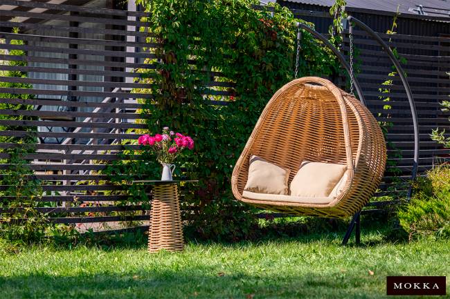 MOKKA MAJORCA подвесное кресло двухместное, цвет соломенный