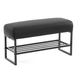 Банкетка-обувница Charli Lux/Чарли Люкс экокожа , Sharp Чёрный Sharp Чёрный экокожа Банкетка-обувница Charli Lux/Чарли Люкс экокожа , Sharp Чёрный Sharp Чёрный экокожа