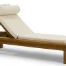 Шезлонг-лежак деревянный с матрасом Roova 2170х770х340 мм
