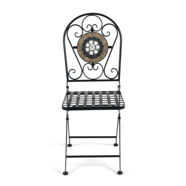 Стул Secret de Maison VICENZA (mod. PL08-7451RV) металл, 36*35*91 см, черный /плитка "калейдоскоп" (Комплект из 2 шт.) черный металл Стул Secret de Maison VICENZA (mod. PL08-7451RV) металл, 36*35*91 см, черный /плитка "калейдоскоп" (Комплект из 2 шт.) черный металл