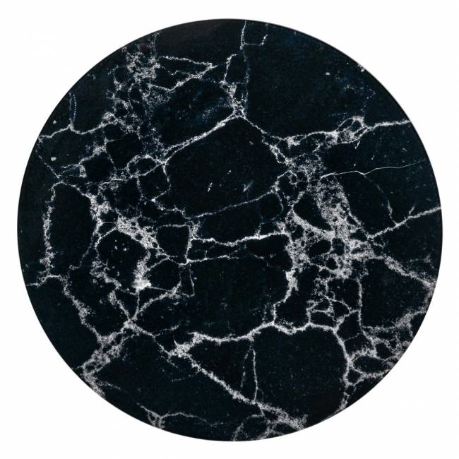 Набор кофейных столиков Tango чёрный мрамор с чёрными ножками, 2шт Набор кофейных столиков Tango чёрный мрамор с чёрными ножками, 2шт