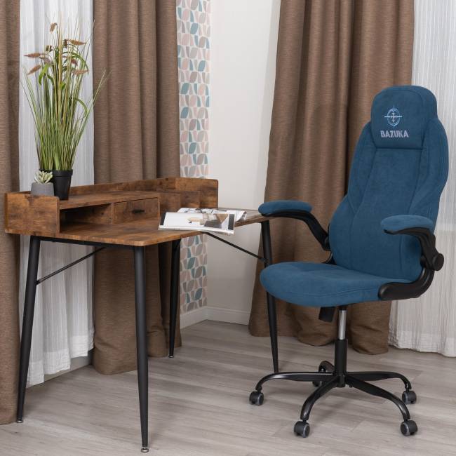 Кресло BAZUKA metalBL велюр, синий, 32 синий велюр Кресло BAZUKA metalBL велюр, синий, 32 синий велюр