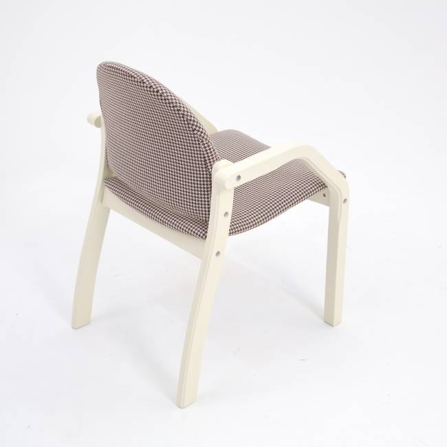 Стул-кресло Джуно 2.0 слоновая кость/гусиная лапка Стул-кресло Джуно 2.0 слоновая кость/гусиная лапка