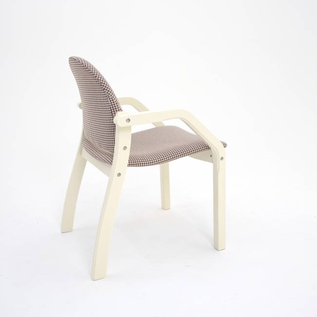 Стул-кресло Джуно 2.0 слоновая кость/гусиная лапка Стул-кресло Джуно 2.0 слоновая кость/гусиная лапка