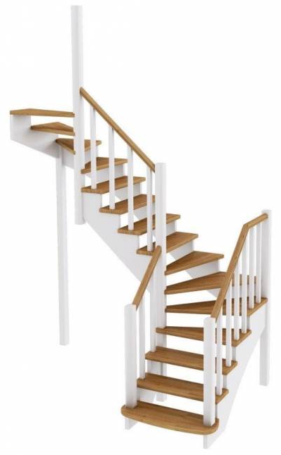 Деревянная лестница К-009м Деревянная лестница К-009м