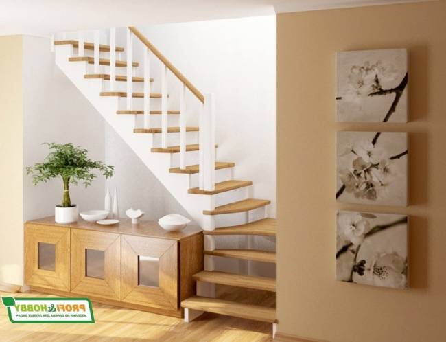 Деревянная лестница К-031м/3 Деревянная лестница К-031м/3