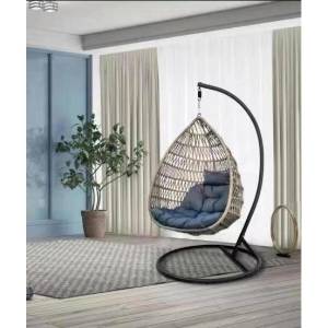 Подвесное кресло из искусственного ротанга "AFM-910C", серый