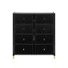 Комод Leset Хайди 8 ящиков Чёрный Чёрный Комод Leset Хайди 8 ящиков Чёрный Чёрный