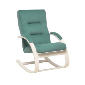 Кресло-качалка Leset Милано Слоновая кость V43 зелёный