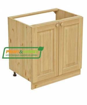 Тумба мойка 800 х 560 х 720 сосна, бесцветный лак Тумба мойка 800 х 560 х 720 сосна, бесцветный лак