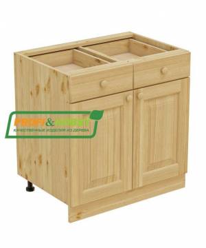 Тумба 2 двери, 2 ящика 800 х 560 х 720 сосна, без покраски Тумба 2 двери, 2 ящика 800 х 560 х 720 сосна, без покраски