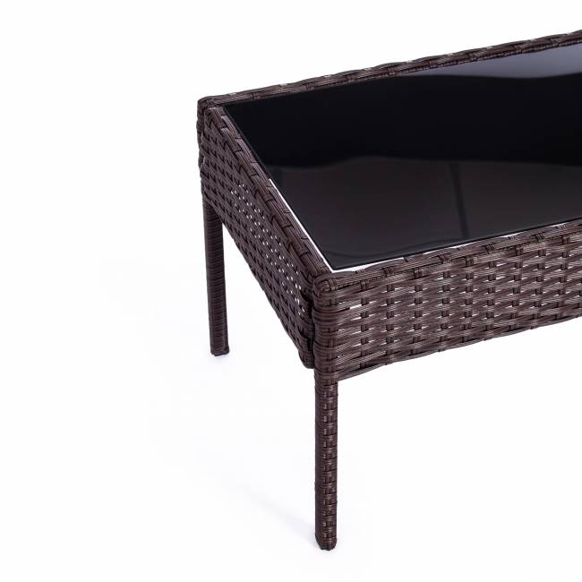 Лаундж сет (диван+2кресла+столик+подушки) (mod. 210000) пластиковый ротанг, 107x60x73см/58х60х72,5см/75х40.5х37,5, коричневый, ткань: DB-02 бежевый Лаундж сет (диван+2кресла+столик+подушки) (mod. 210000) пластиковый ротанг, 107x60x73см/58х60х72,5см/75х40.5х37,5, коричневый, ткань: DB-02 бежевый