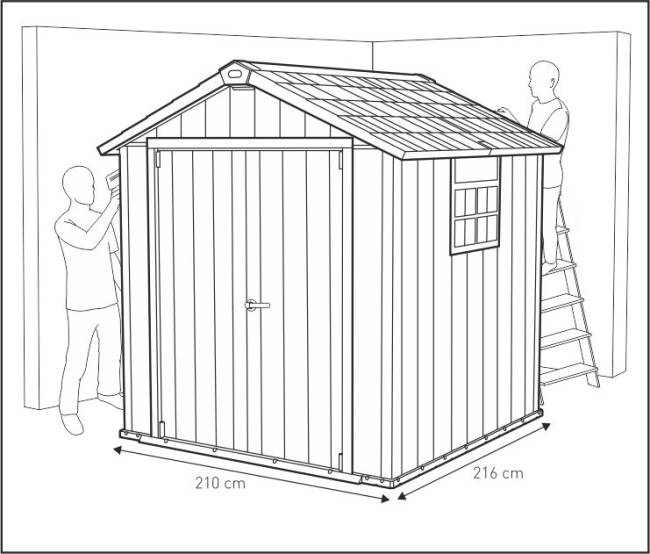 Сарай "Окланд 757" (размеры 210 х 216 см) Сарай "Окланд 757" (размеры 210 х 216 см)