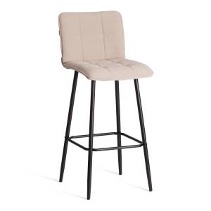 Барный стул Bari/Бари велюр, бежевый, 7, 45х56х110 см бежевый велюр Барный стул Bari/Бари велюр, бежевый, 7, 45х56х110 см бежевый велюр