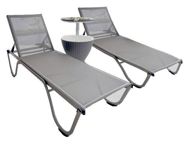 Комплект из 2 шезлонгов Ankara тортора 1920х650х870 мм Комплект из 2 шезлонгов Ankara тортора 1920х650х870 мм