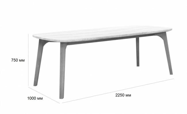 Комплект деревянной мебели Mali натуральный