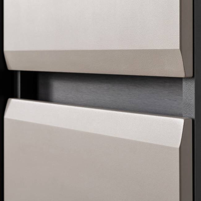 Шкаф с ящиком Сидней 13.202 цвет антрацит/МДФ веллюто капучино