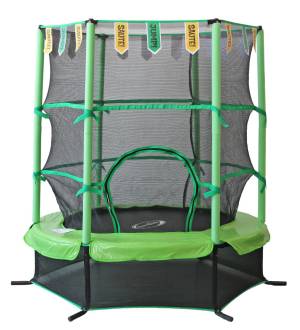 Батут 4,5FT 1,37м SportElite с защитной сеткой внутрь, салатовый, GB30101-4.5FT Батут 4,5FT 1,37м SportElite с защитной сеткой внутрь, салатовый, GB30101-4.5FT