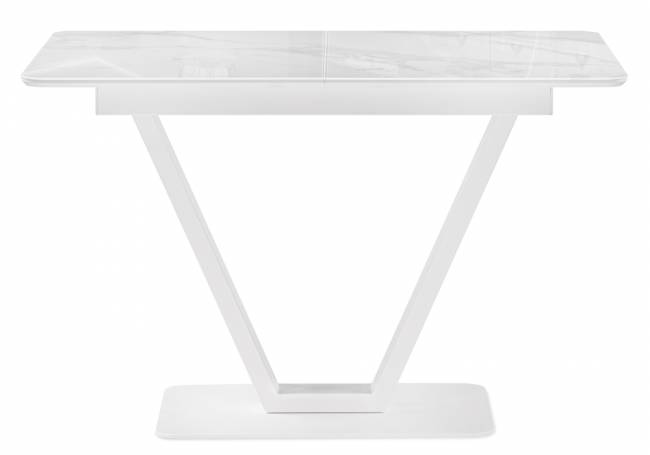 на тумбе Бугун 120х80х77 белый мрамор / белый