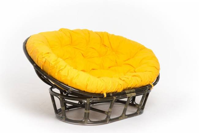 Кресло "MAMASAN" олива желтая подушка Кресло "MAMASAN" олива желтая подушка