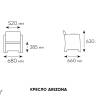 Комплект мебели АРИЗОНА Сет Макс / ARIZONA Set Max, антрацит (на 5 персон)