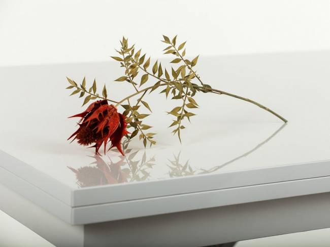 Стол-трансформер Левмар Slide G15/S79 белый глянец/ опоры нерж.сталь Стол-трансформер Левмар Slide G15/S79 белый глянец/ опоры нерж.сталь