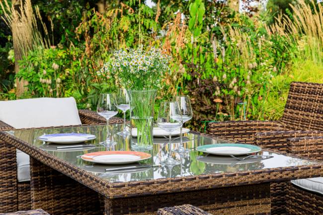 KARL PLUS обеденный комплект коричневого цвета