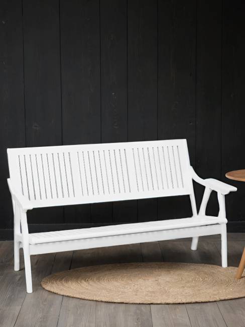 Диван-скамья Массив решетка, каркас снег Диван-скамья Массив решетка, каркас снег