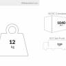 Табурет пластиковый Tom 45 бежевый 340х340х450 мм