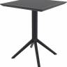 Стол пластиковый складной Sky Folding Table 60 черный 600х600х740 мм