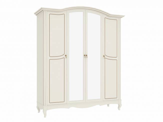 Шкаф Малонн Ави 4-х створчатый Белый