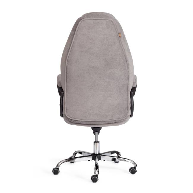 Кресло BOSS Lux флок , серый, 29 серый флок Кресло BOSS Lux флок , серый, 29 серый флок