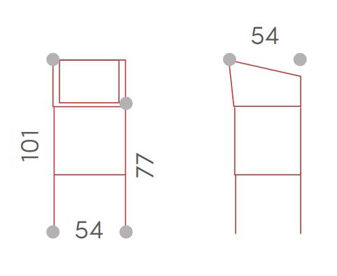 Кресло барное плетеное Panama черный, темно-серый, черный 540х540х1010 мм