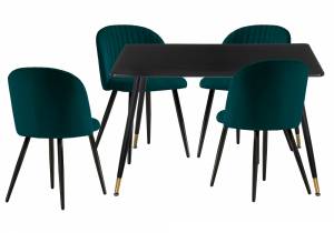 Обеденная группа Cельда black / green Обеденная группа Cельда black / green
