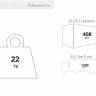 Стул пластиковый полубарный Air Bar 65 белый 440х510х950 мм