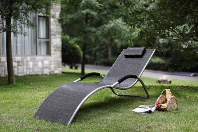 Шезлонг (лежак) Garden Way BRIGO 770505, черный