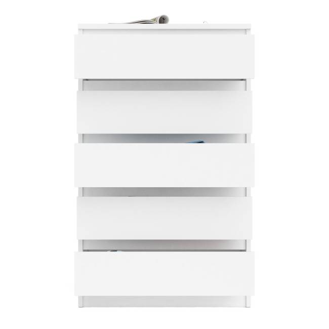 Узкий комод пять ящиков Мори МК700.5 цвет белый Узкий комод пять ящиков Мори МК700.5 цвет белый