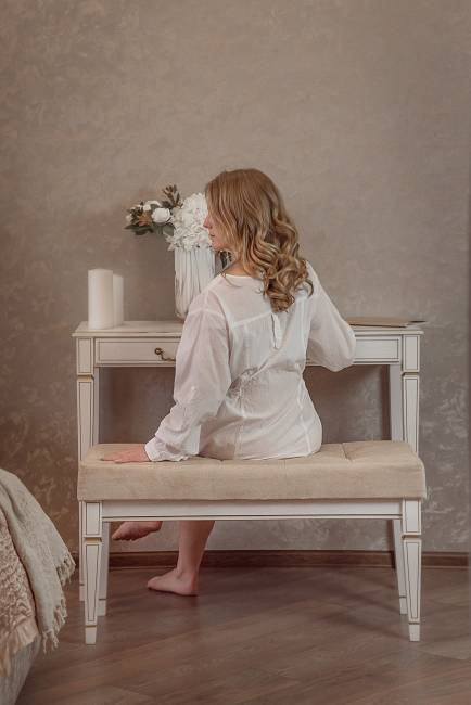 Консоль Васко В 91Н белый ясень/золото