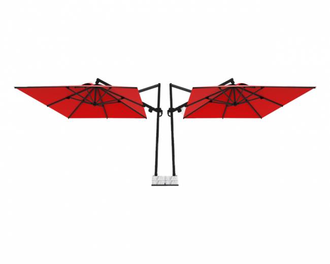 Зонт профессиональный двухкупольный 9.5х4 м Banana Plus Double 9500х4000 мм