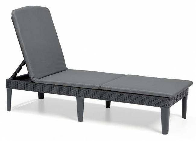 Jaipur Sun lounger (with cushion) graphite Jaipur Sun lounger (with cushion) graphite